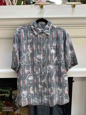 Caribbean “A Little Piece of Paradise” SS Button Down